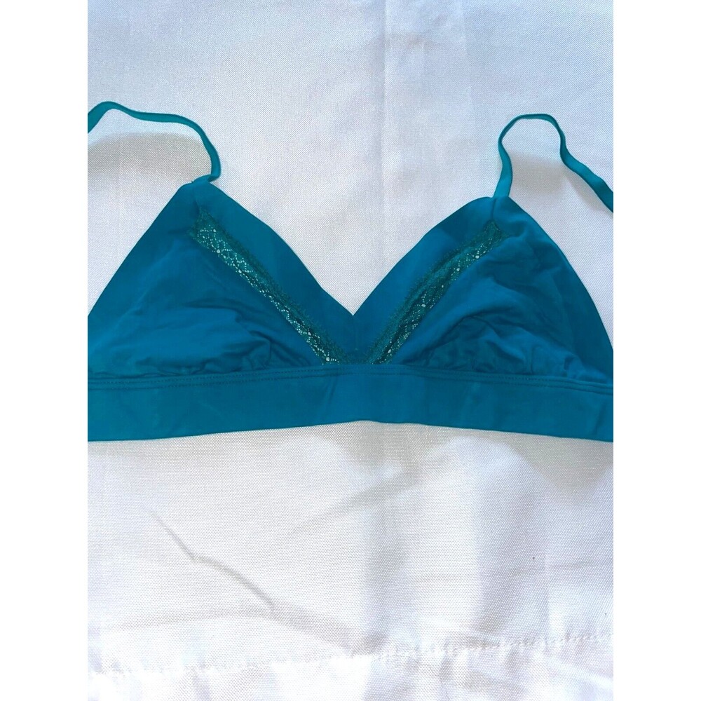 Victoria Secret Very Sexy Bralette Lace Blue Green Incredible Bra XS